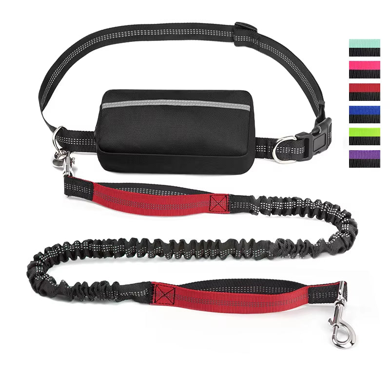 Hands-Free Dog Leash - Adjustable Waist Belt for Walking, Running & Jogging