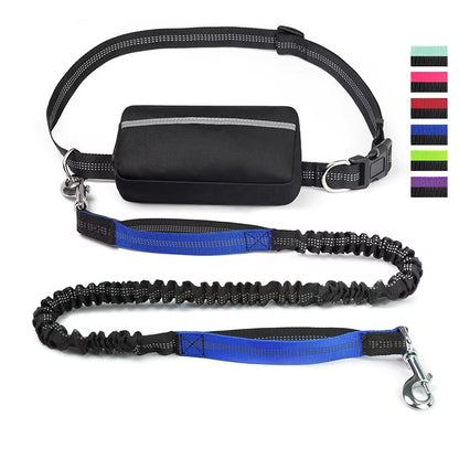 Hands-Free Dog Leash - Adjustable Waist Belt for Walking, Running & Jogging